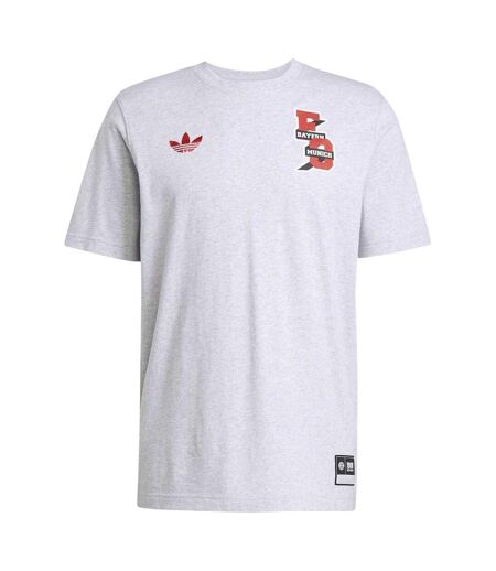 T-shirt Motif/style Fc Bayern Munich Adulte Gris Chiné Adidas