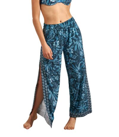 Pantalon de plage palazzo fendu ACANTHUS Selmark Mare