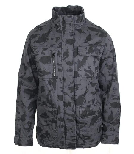 Parka imprimée motifs camouflage AH1127N