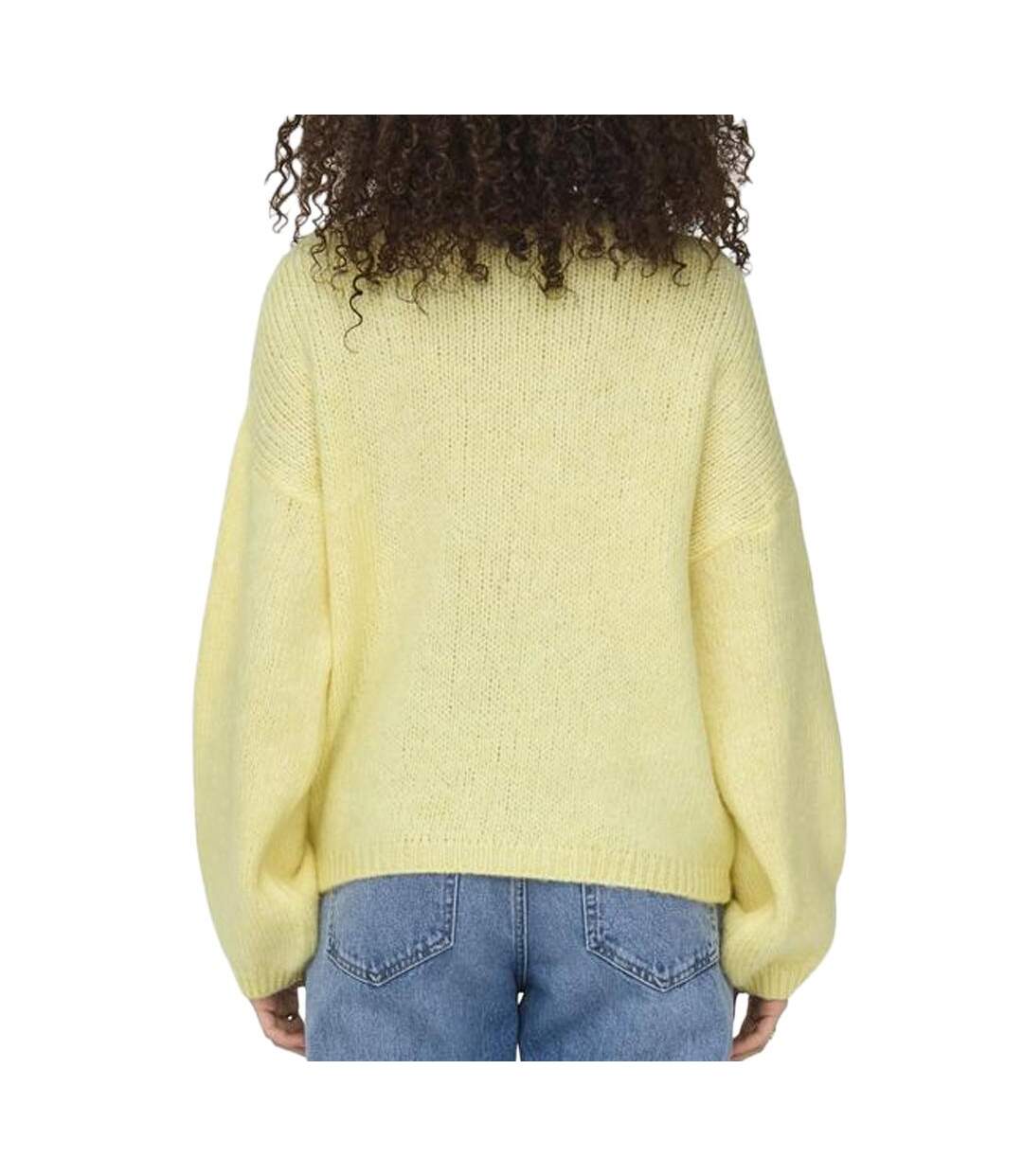 Pull jaune femme jdy dinea-2