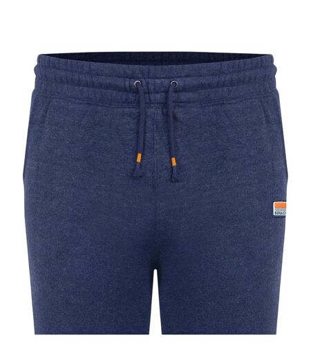 Mens Signature Fleece Jogging Bottoms Indigo Marl SoulCal