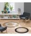 Tapis Rond Déco en Jute Salem 90cm Noir-4