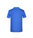 Polo Motif/style Rayures Contrastées Homme Bleu Roi Blanc James And Nicholson-2