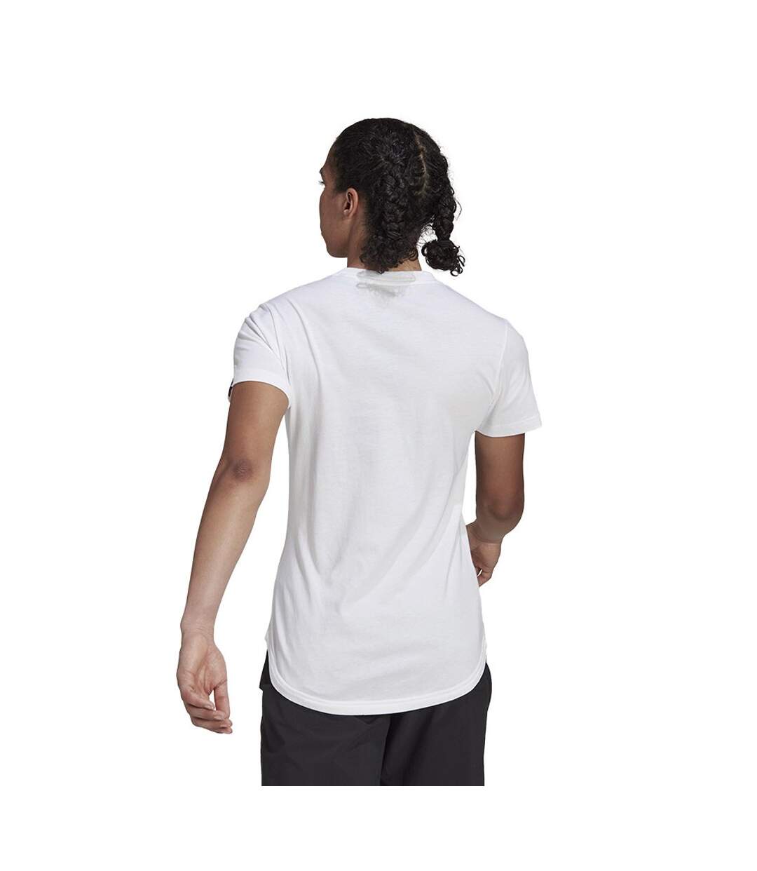 T-shirt Femme Blanc Adidas-3