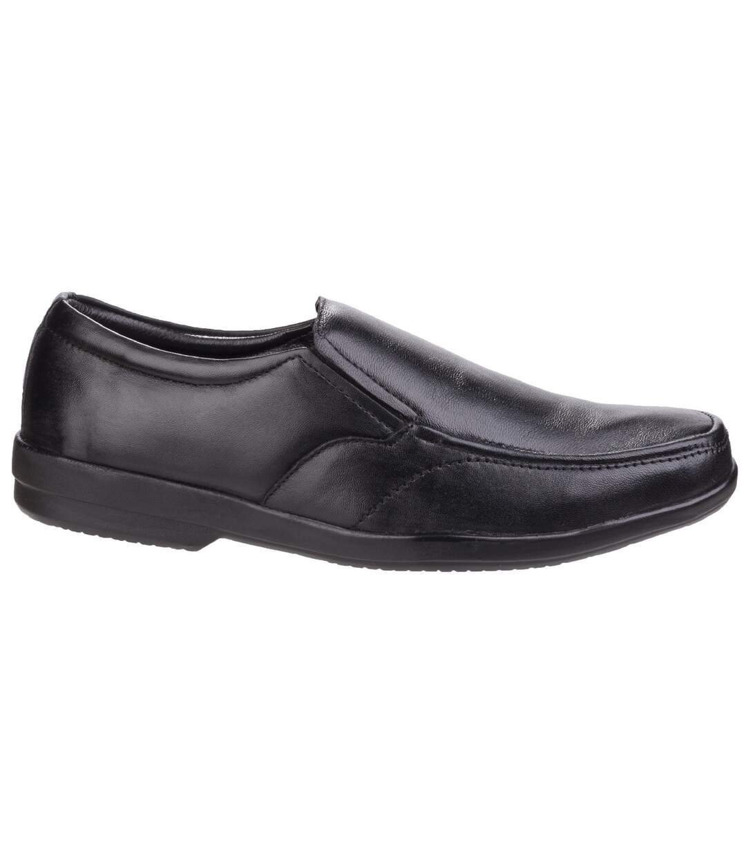 Chaussures sans lacets alan homme noir Fleet & Foster