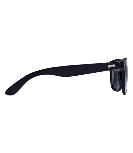 Unisex adult bamboo sunglasses one size solid black Floso