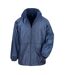 Mens microfleece lined jacket navy Result Core