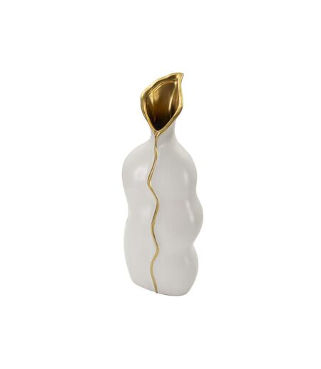 Vase Design en Céramique Uma 50cm Blanc