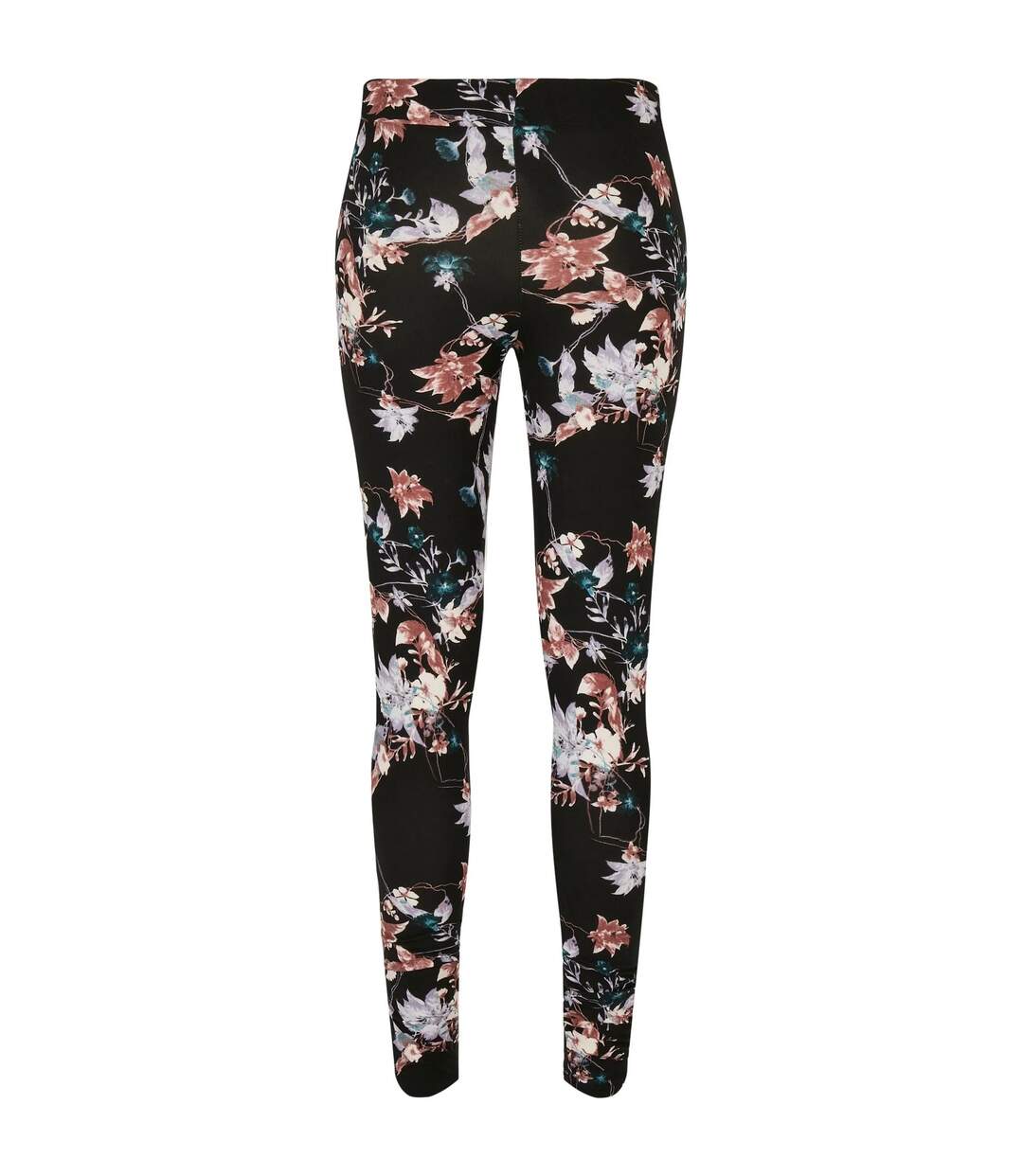 Legging Motif/style Floral Femme Noir Urban Classics-2