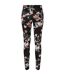 Legging Motif/style Floral Femme Noir Urban Classics-2