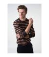 Pull à rayures col rond SHOT Dark Grey Mel
