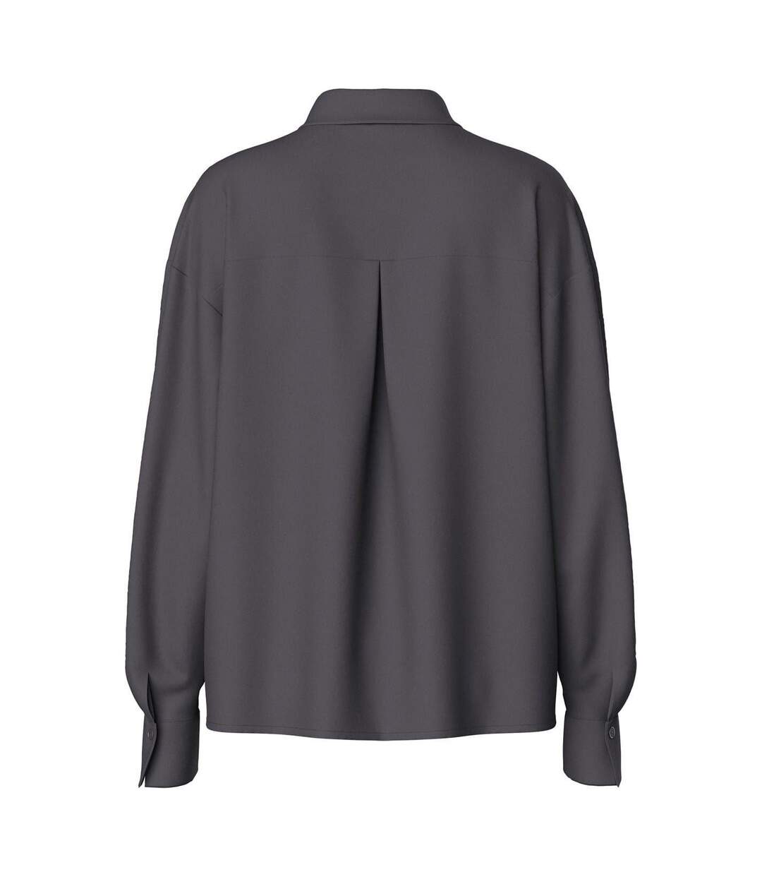 Chemise Manches Longues Femme Gris Foncé Pieces-2