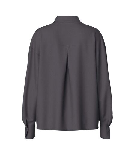 Chemise Manches Longues Femme Gris Foncé Pieces