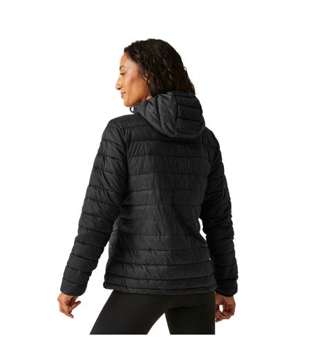 Womens/ladies Hillpack Ii Hooded Jacket Black Seal Grey Regatta