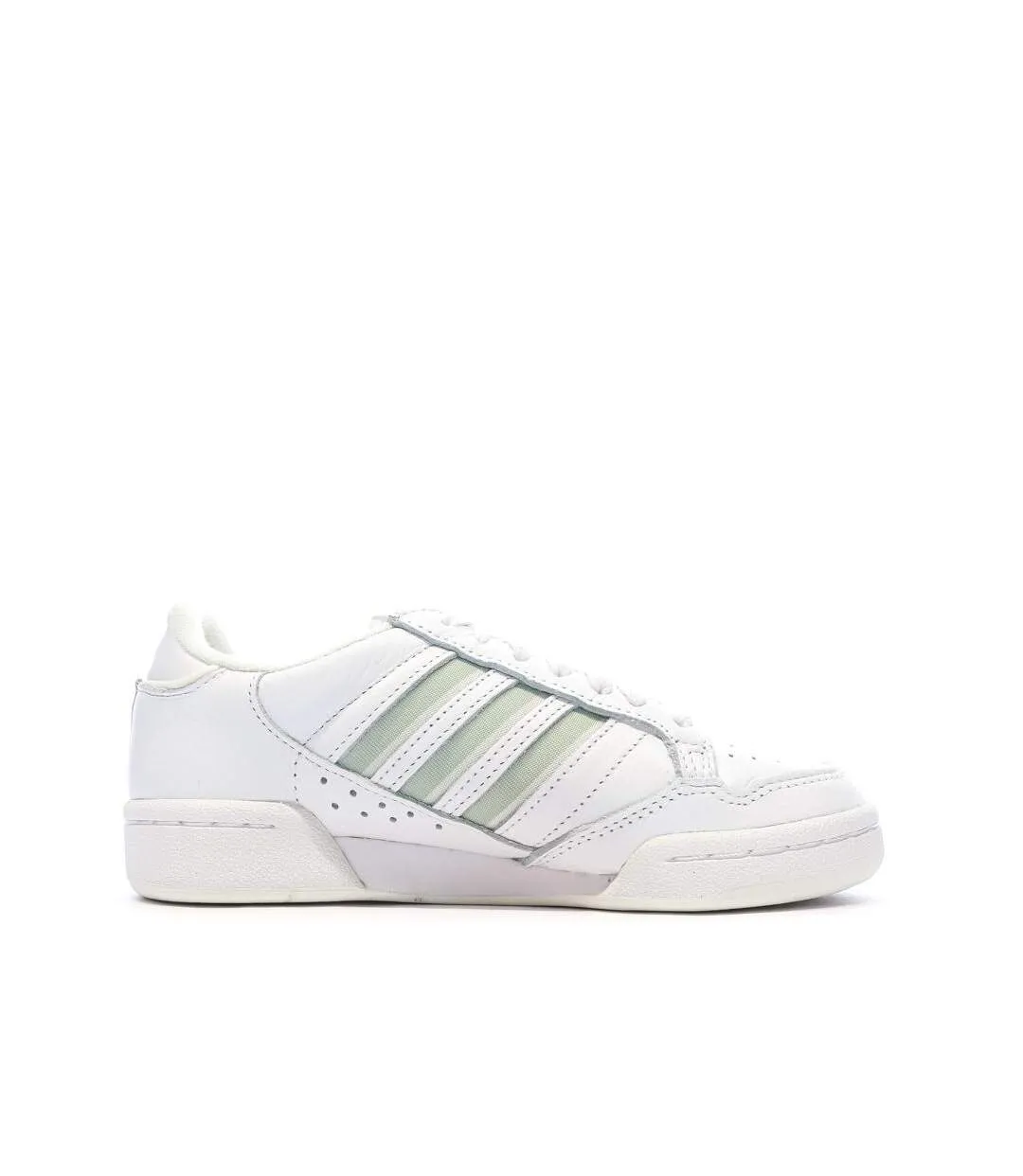 Baskets blanc/vert femme adidas continental 80 stripes-2