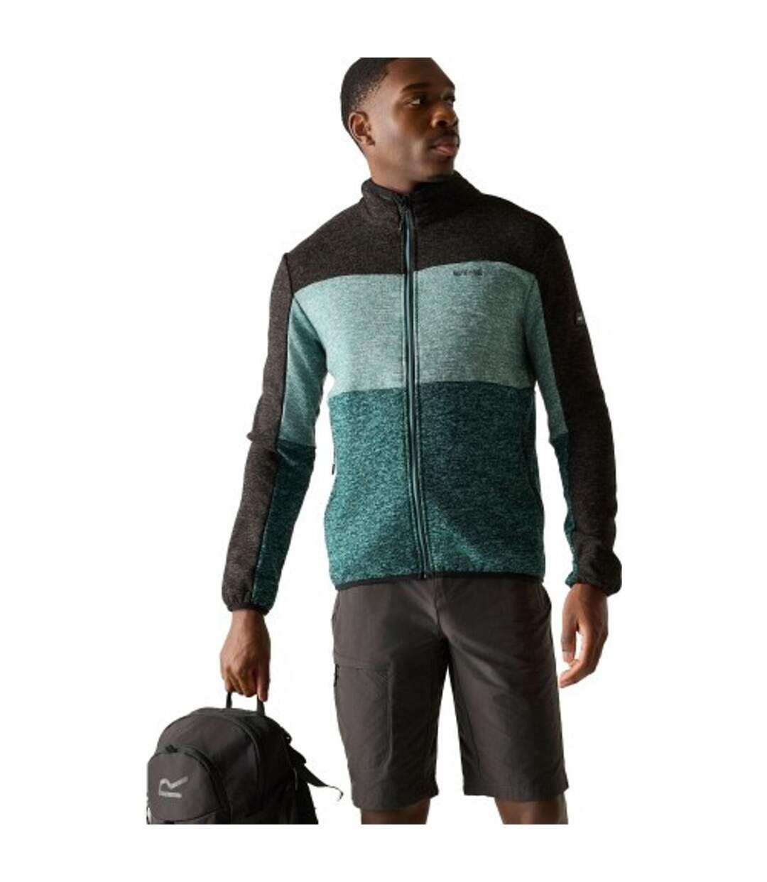 Haut Polaire Elram Homme Vert Sarcelle Bleu Clair Noir Regatta-1