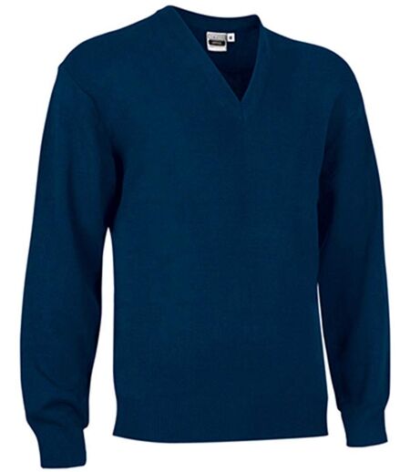 Pull col V manches longues - OFFICE - Homme - bleu marine