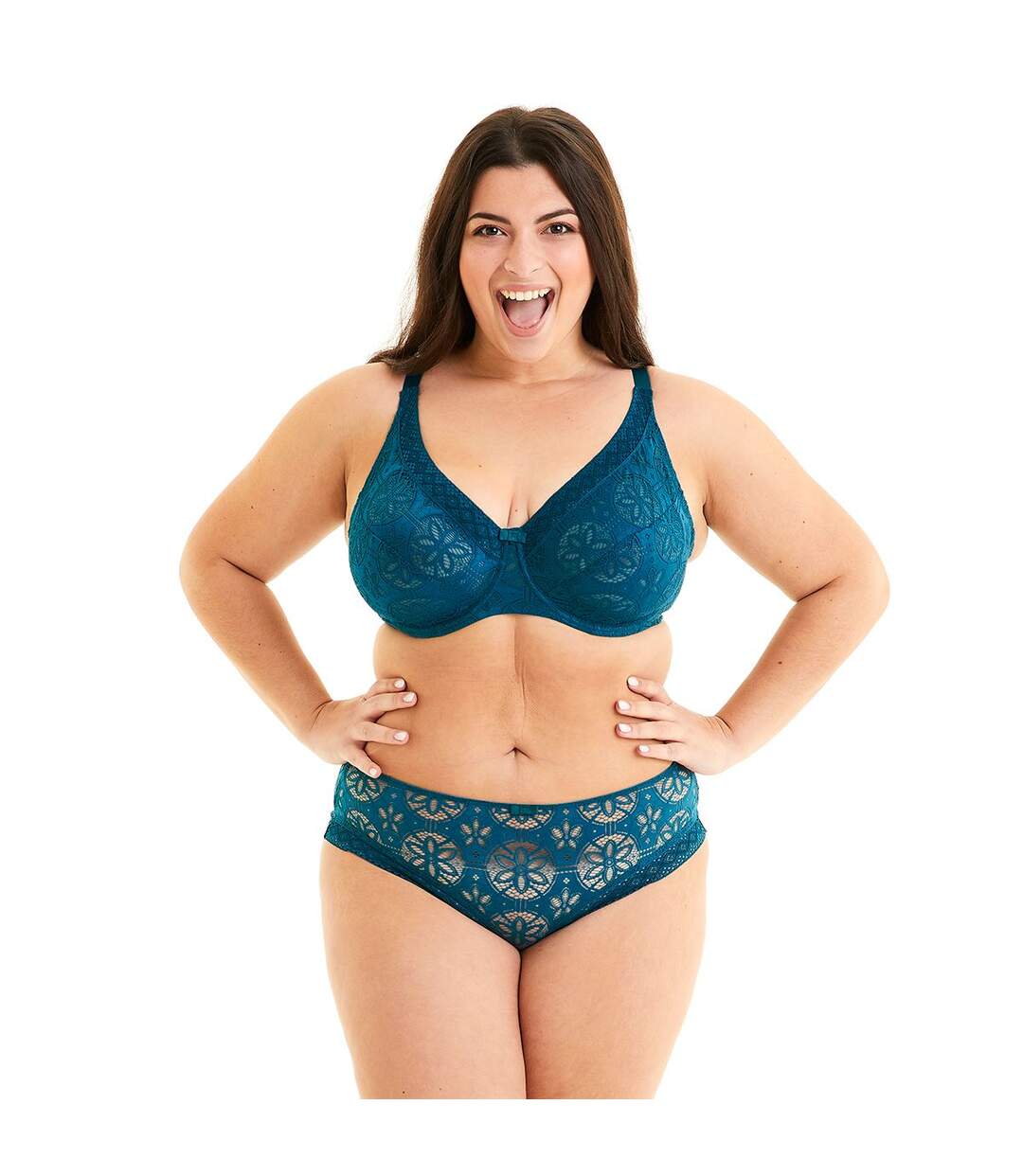 Soutien-gorge grand maintien turquoise Indice