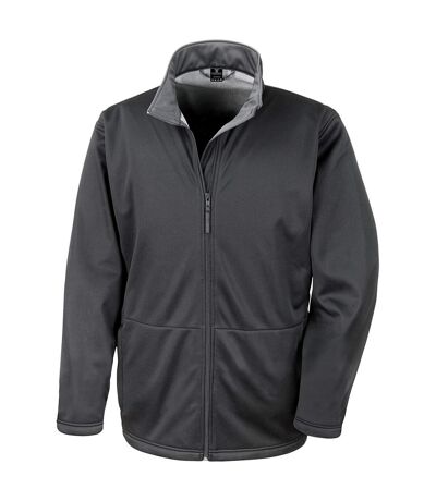 Result Core Mens Plain Soft Shell Jacket (Black) - UTRW10113
