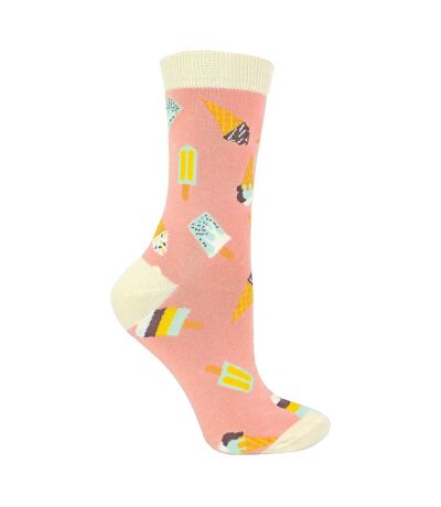 Ladies Ice Cream Socks | Novelty Funny Crew Bamboo Gift Socks