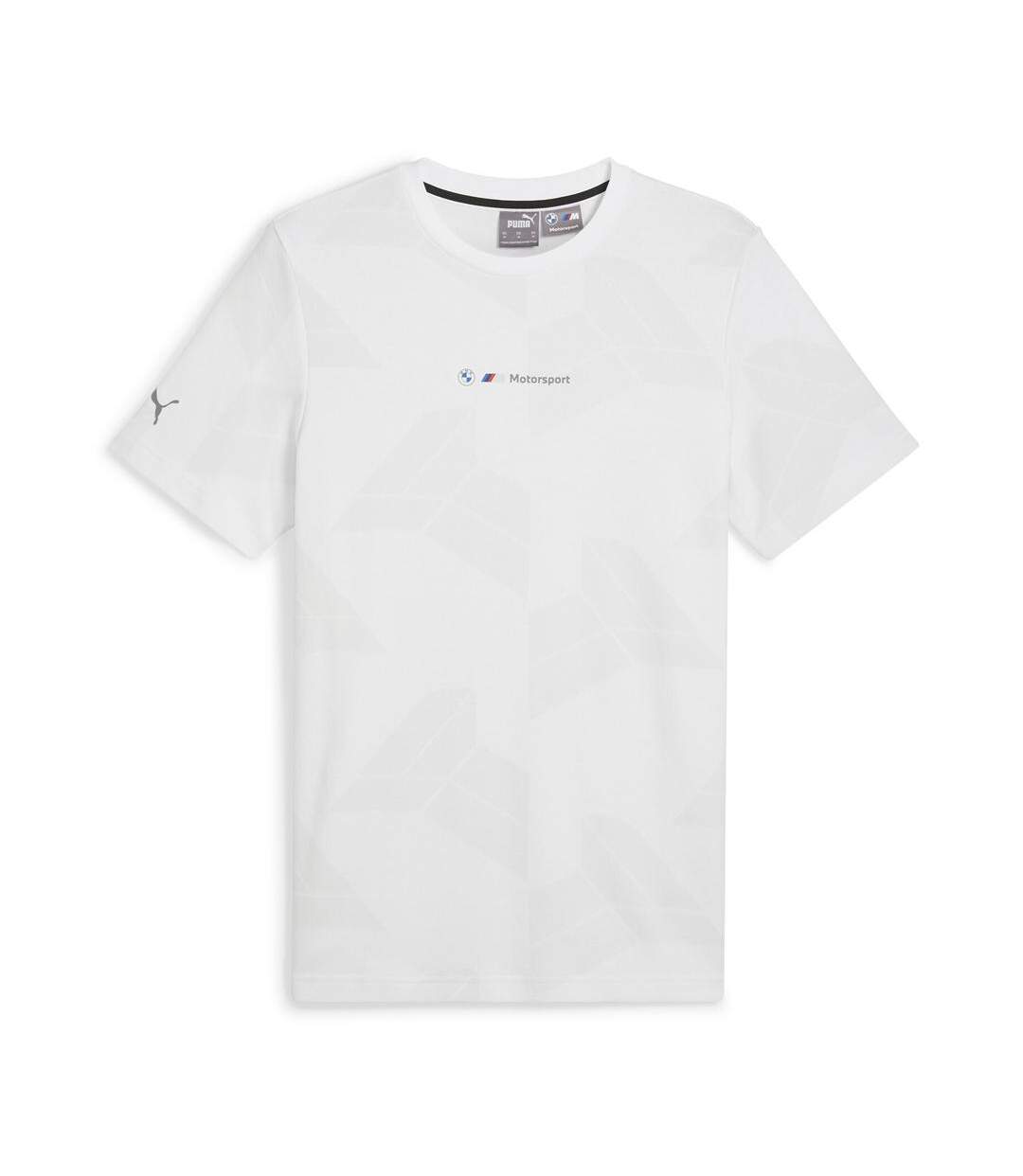 T-Shirt blanc homme puma jaquard-1