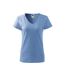 Womens/ladies Dream T-shirt Blue Malfini-1
