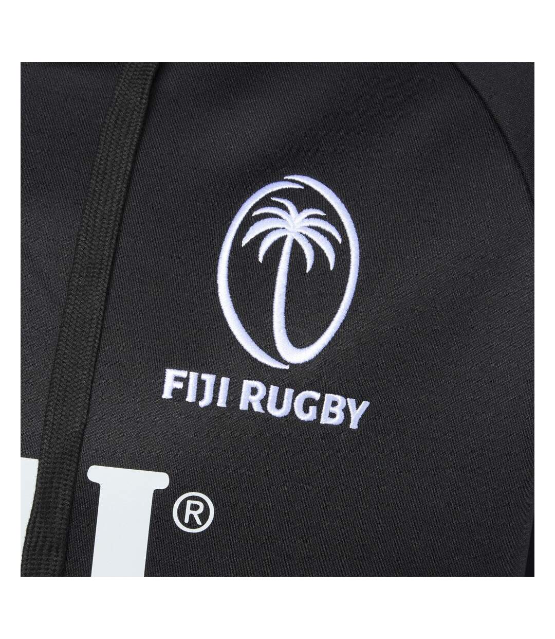 Unisex adult fiji rugby hoodie black Umbro-4