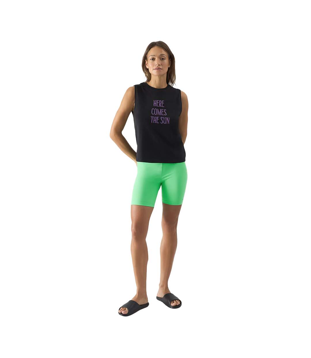 Short F151 Femme Vert 4F-1