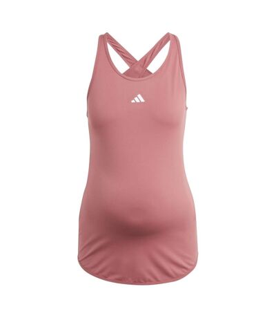 Débardeur train essentials femme rose / blanc Adidas