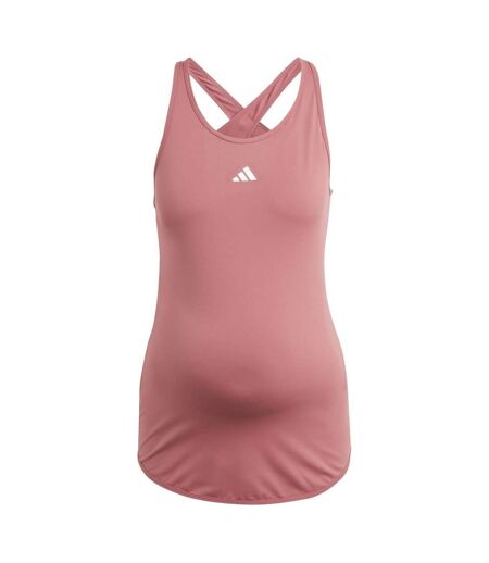 Débardeur train essentials femme rose / blanc Adidas