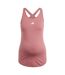 Débardeur train essentials femme rose / blanc Adidas-1