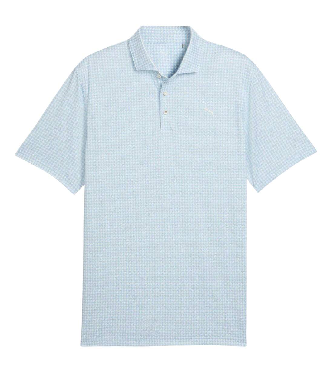 Mens Cloudspun Polo Shirt White Blue Puma-2