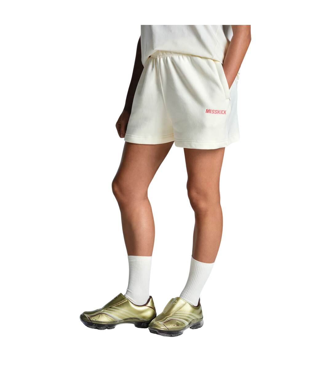 Womens/ladies Campo Shorts Off White Miss Kick-2