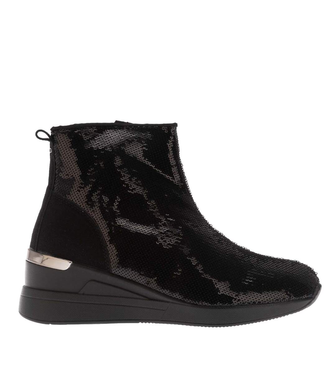 Bottes effecting femme noir Dune London-2