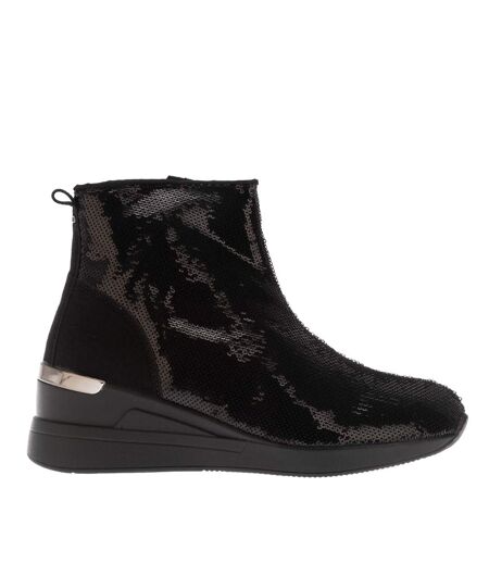 Bottes effecting femme noir Dune London