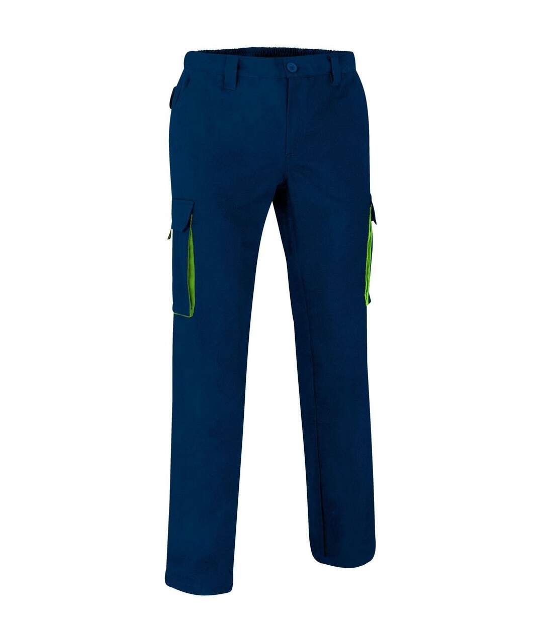 Pantalon de travail homme - THUNDER - navy et vert lime-1