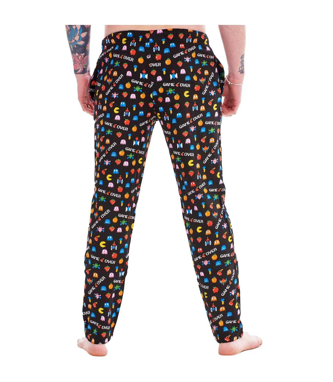 Pack Of 2  Mens Game Over Lounge Pants  Black Grey Multicoloured Keanu-4