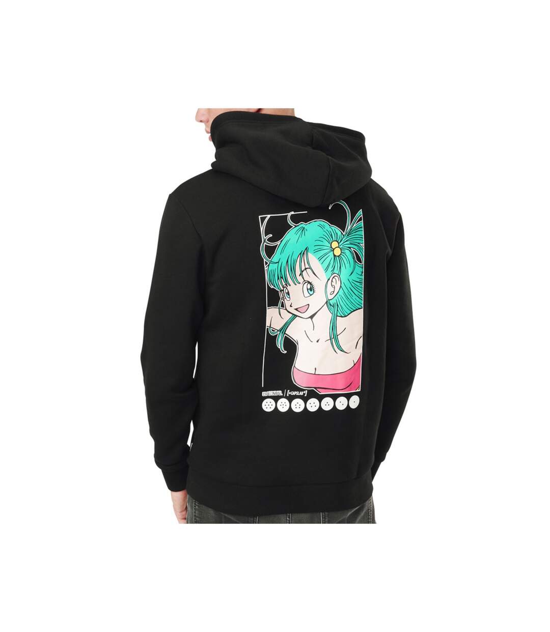 Sweat à capuche homme Dragon Ball Bulma Capslab-1