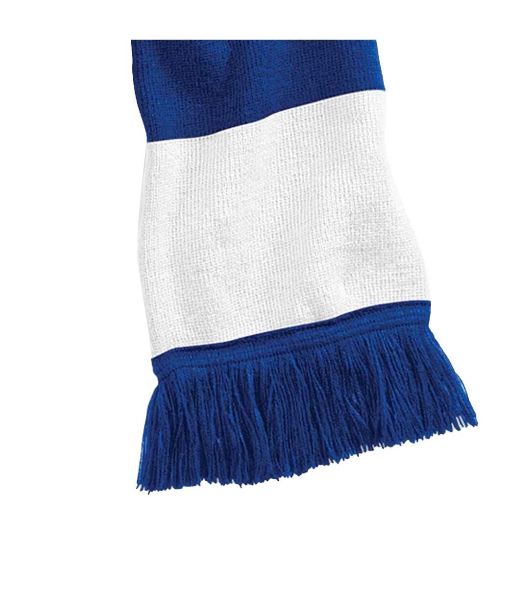 Echarpe Varsity Adulte Taille Unique Bleu Roi Vif Blanc Beechfield-2