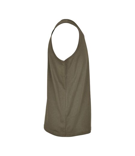Débardeur Motif/style Uni Homme Olive Build Your Brand
