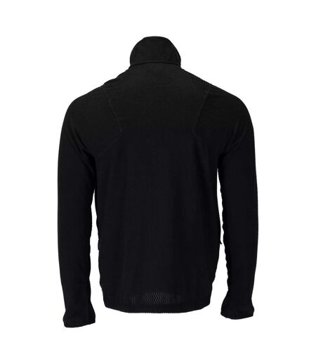 Mens Customised Patterned Fleece Jacket Black Mascot