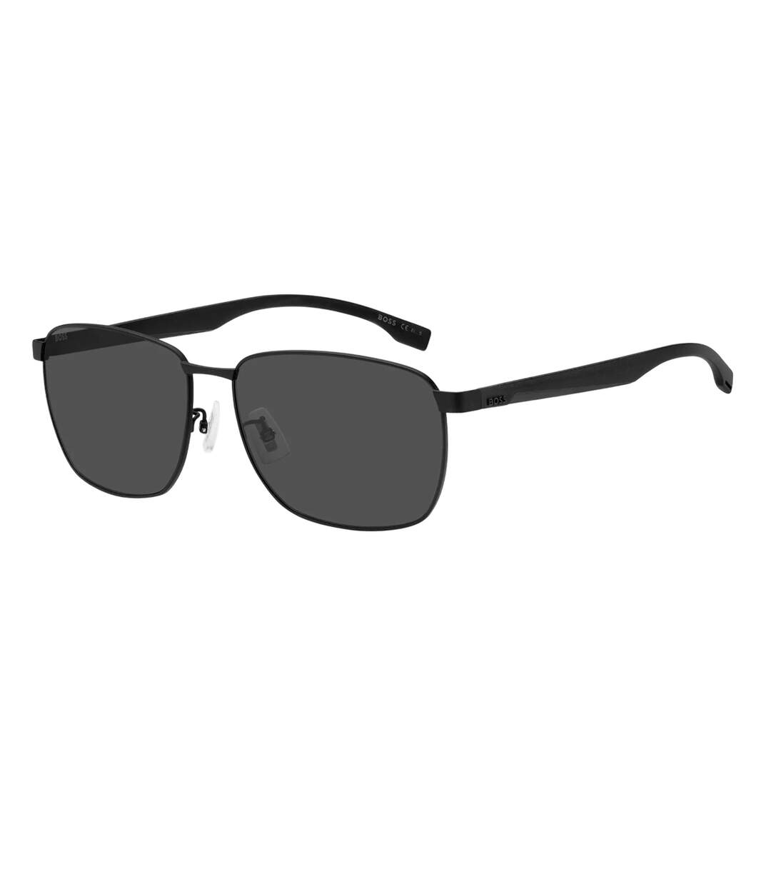 Lunettes De Soleil Motif/style Rectangle Homme Taille Unique Ruthénium Foncé Gris Hugo Boss-2