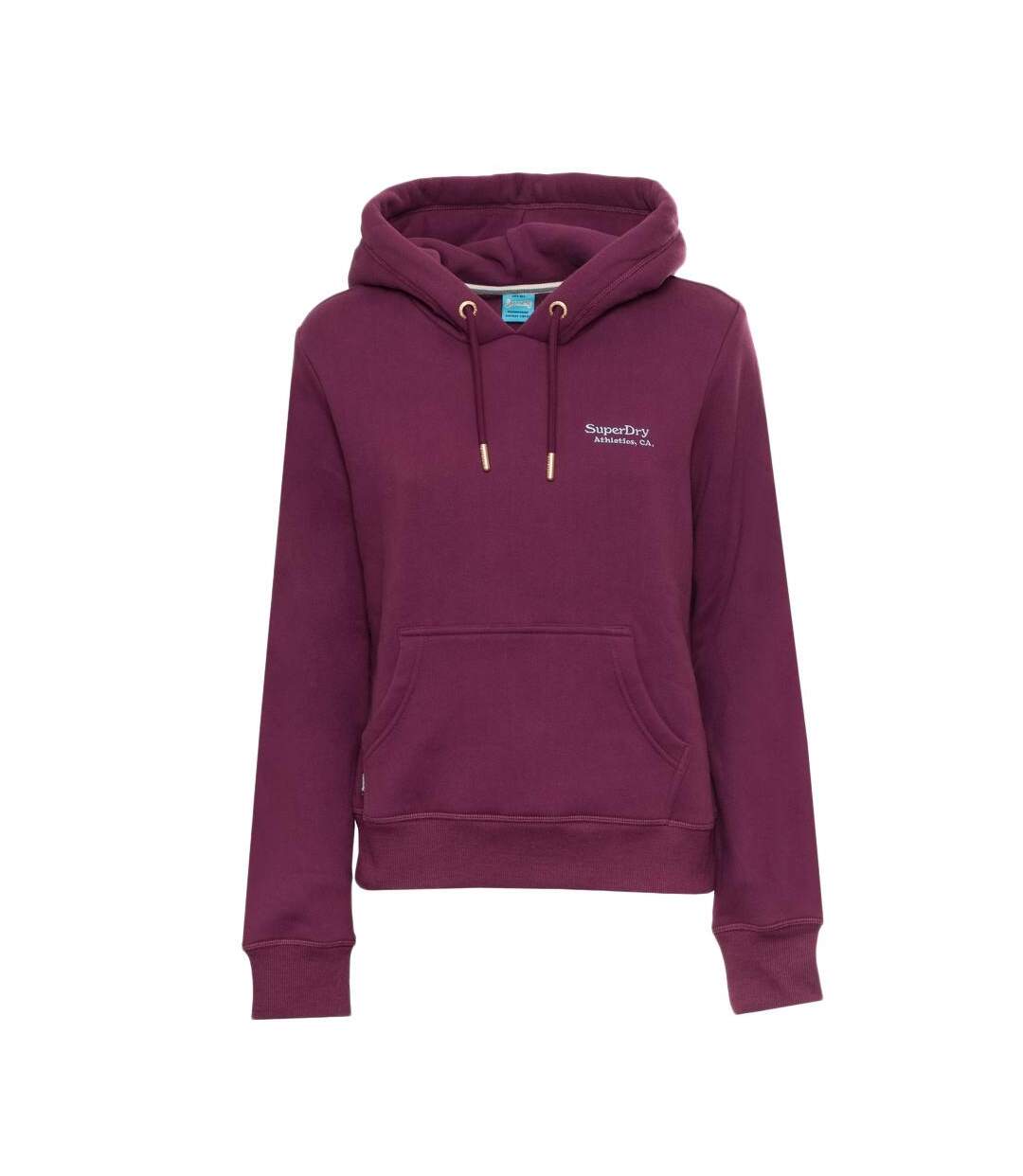 Sweat Capuche Violet Femme Superdry Essential Logo - M