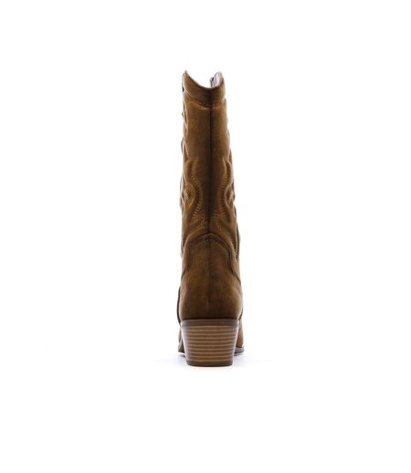Santiags hautes camel femme xti 144308