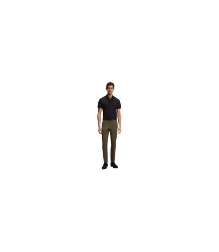 Mens Pique Polo Shirt Black Boss