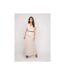 Robe longue plissée avec ceinture INARA - Dona X Lisa-4