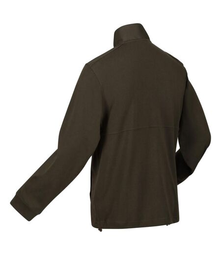 Regatta Mens Leveson Full Zip Fleece Jacket (Dark Khaki)