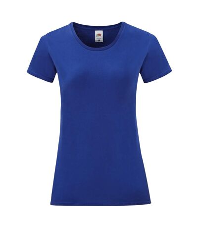 Fruit Of The Loom - T-shirt manches courtes ICONIC - Femme (Bleu) - UTPC3400