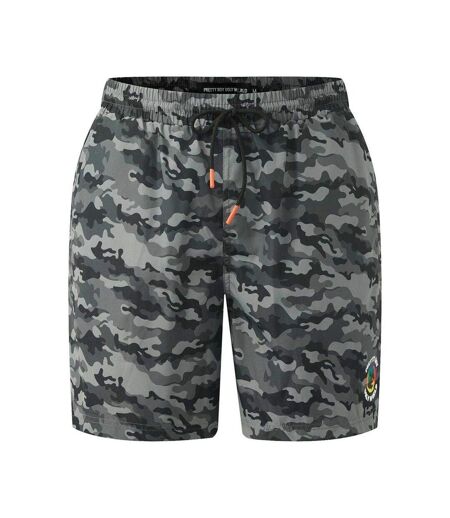 Short De Bain Motif/style Camouflage Homme Gris Pretty Boy Ugly World