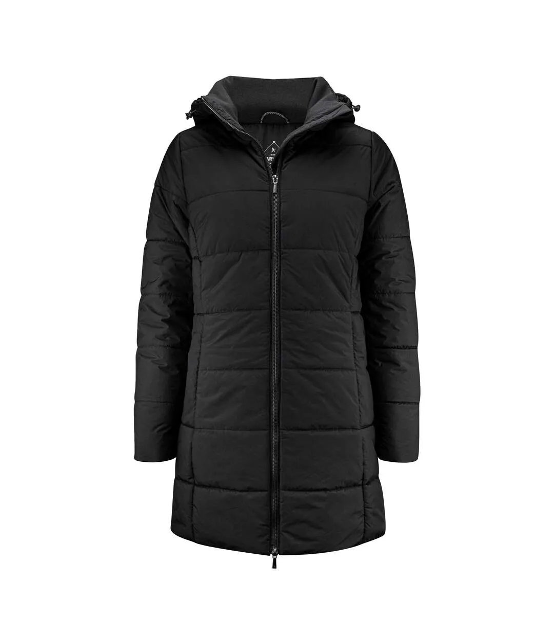 Womens/ladies Nordmont Long Jacket Black James Harvest-1